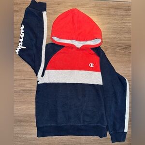 Champion Red & blue Hoodie, size medium